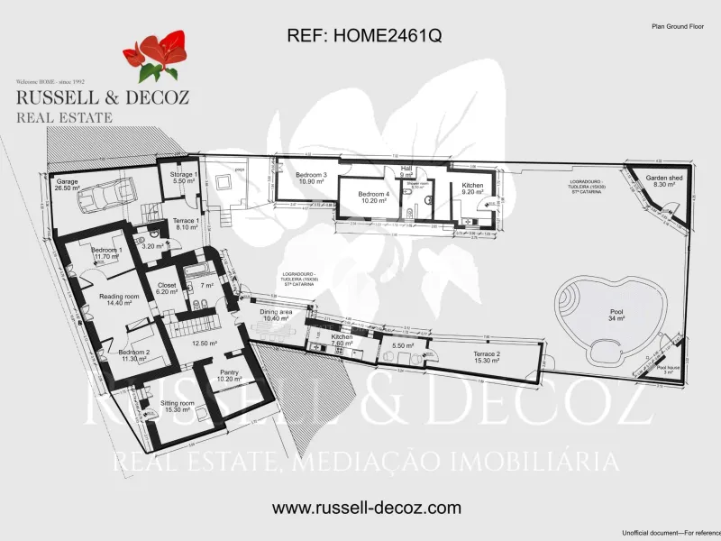 Detached, Charming, traditional 4 bedroom country house with pool . Near Sao Brás de Alportel