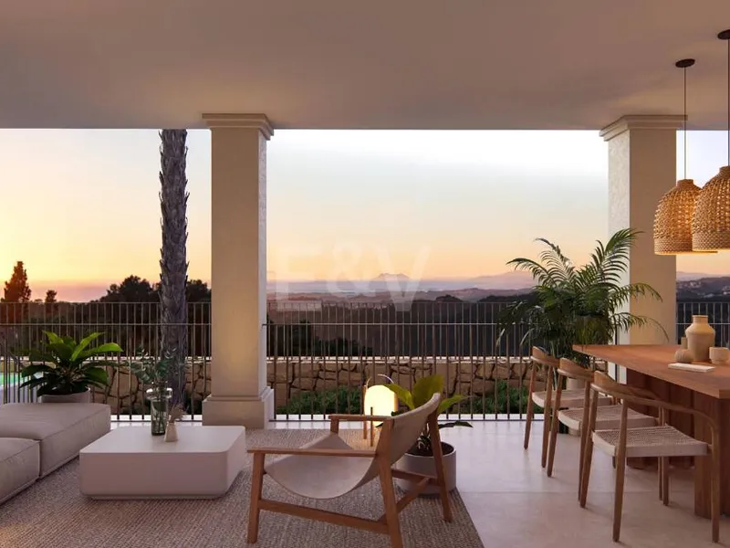 Andalusian Style Villa with Scandinavian Design in Peaceful Gated Community