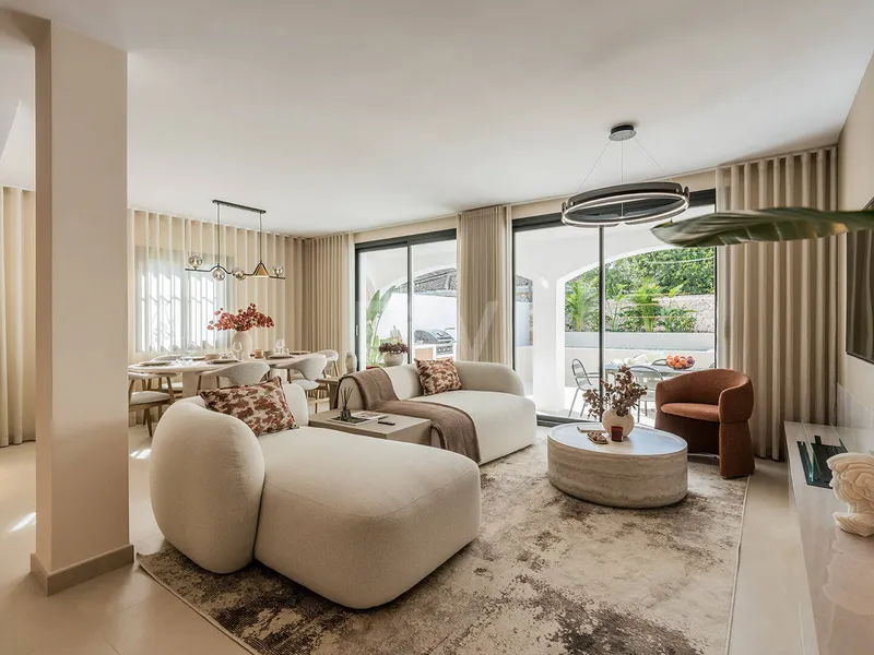 Ibicenco-Style Beachside Townhouse with Private Heated Pool and Indoor-Outdoor Living