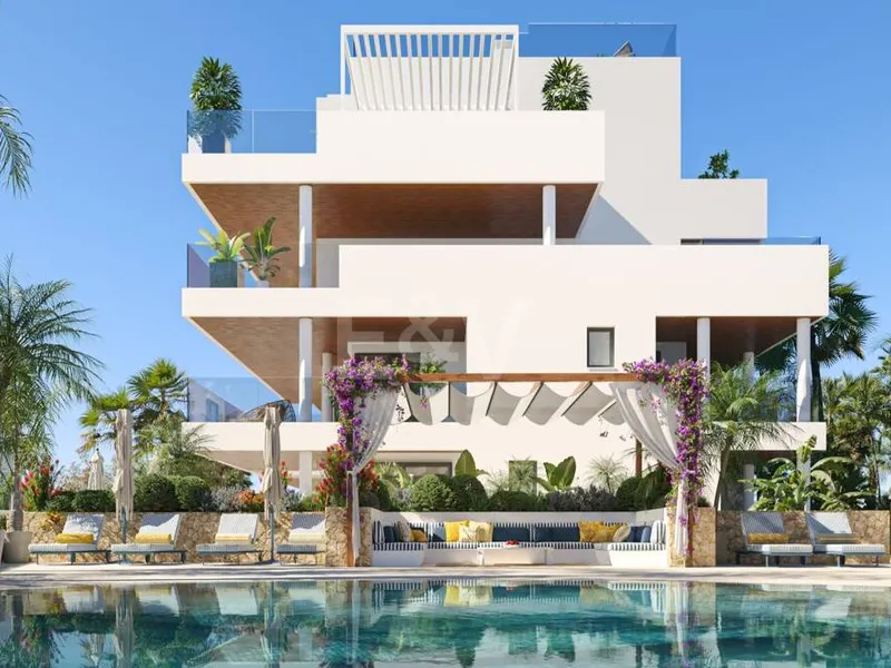 An Exceptional Duplex Penthouse with Sweeping Views Moments from the Beach