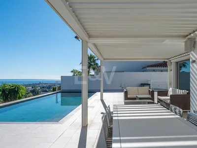 Contemporary Luxury Villa with Sea and Mountain Views