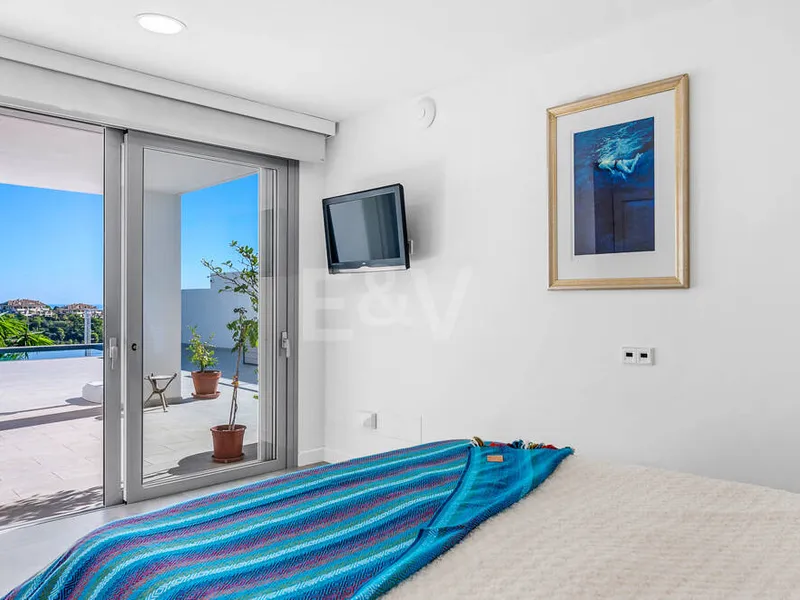 Contemporary Luxury Villa with Sea and Mountain Views