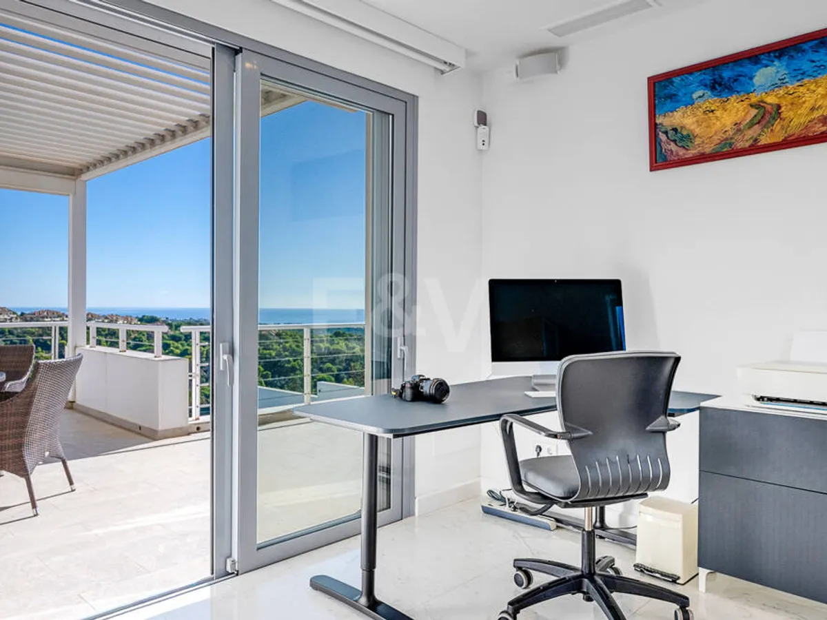 Contemporary Luxury Villa with Sea and Mountain Views