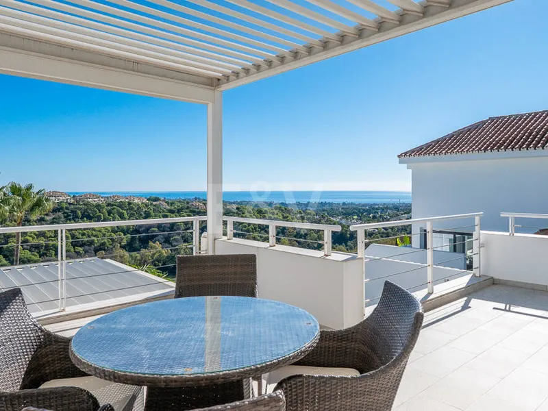 Contemporary Luxury Villa with Sea and Mountain Views