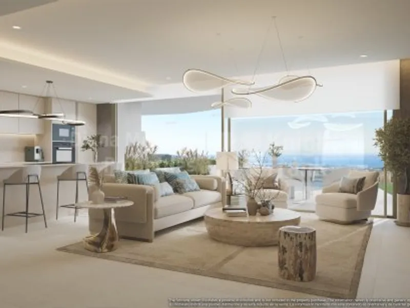 First-floor two-bedroom apartment with sea views in Real de la Quinta