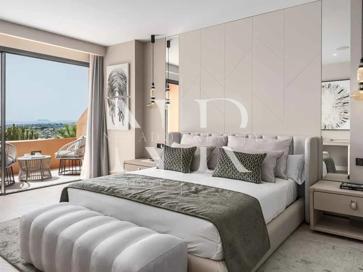 Apartment in Les Belvederes residential complex with panoramic sea views for sale