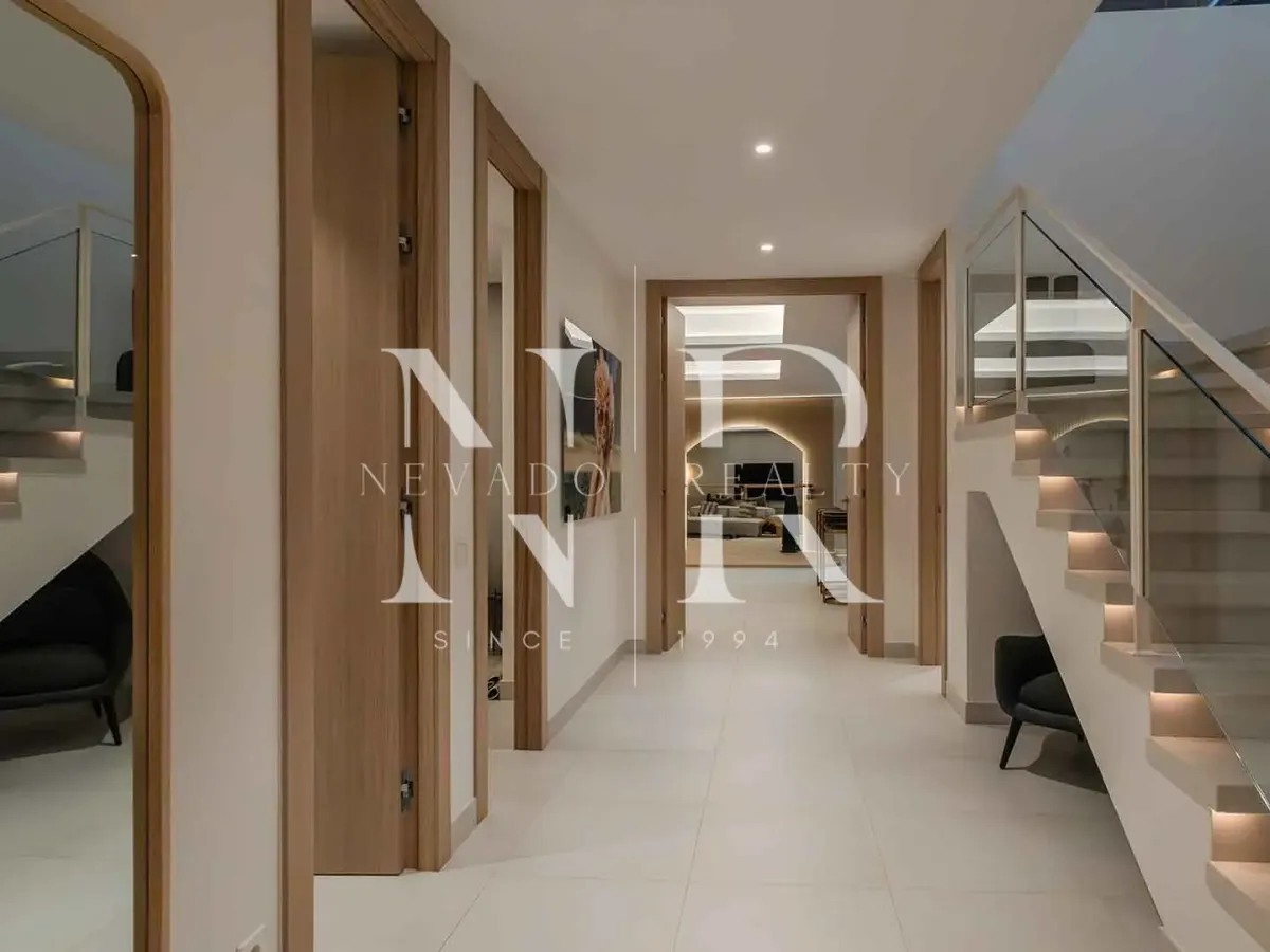 Newly built semi-detached villa in Nueva Andalucia with panoramic sea views for sale