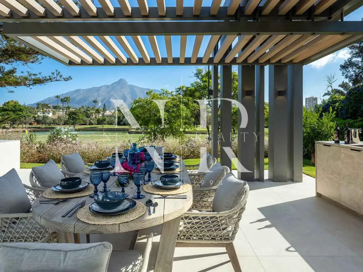 Frontline golf villa in Las Brisas Golf with panoramic views for sale