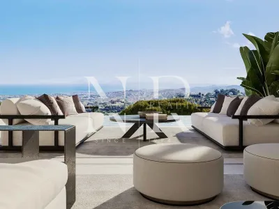 Villa under construction in El Real de la Quinta with panoramic sea views for sale