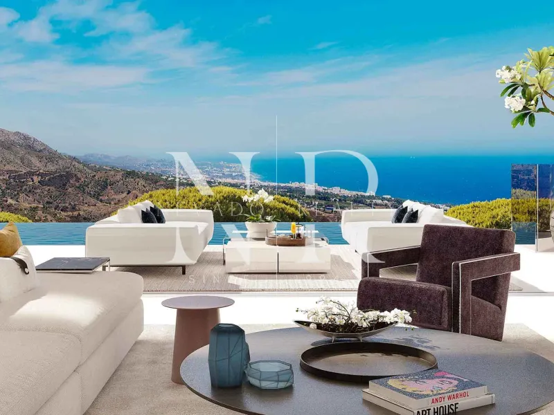 Villa under construction in El Real de la Quinta with panoramic sea views for sale