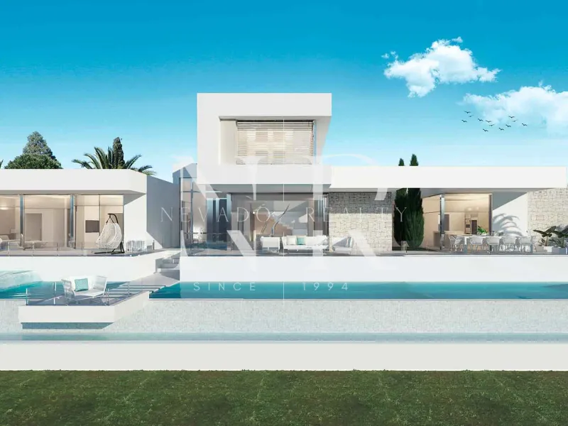Villa project in Los Flamingos Golf urbanization with sea views for sale