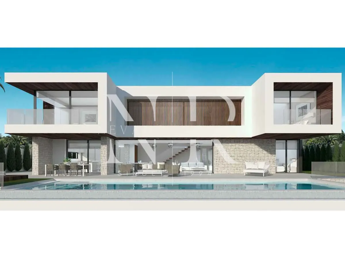 Villa project in Los Flamingos Golf urbanization with sea views for sale