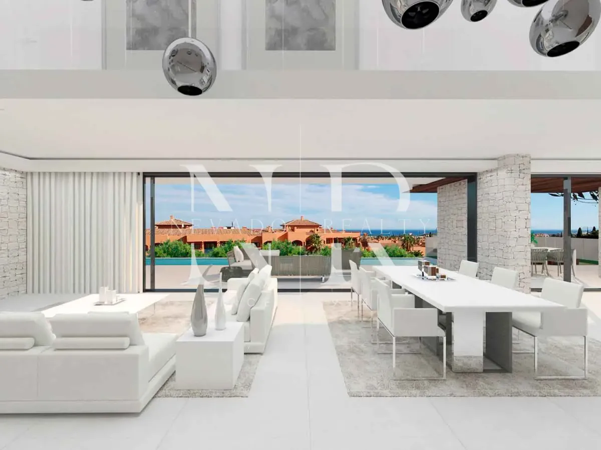 Villa project in Los Flamingos Golf urbanization with sea views for sale