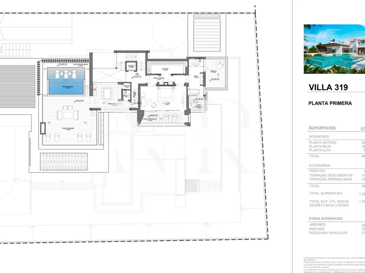 Project of a villa in El Paraiso with sea views for sale, Benahavis