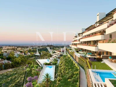 Newly built flat in Benahavís with panoramic views in gated community for sale