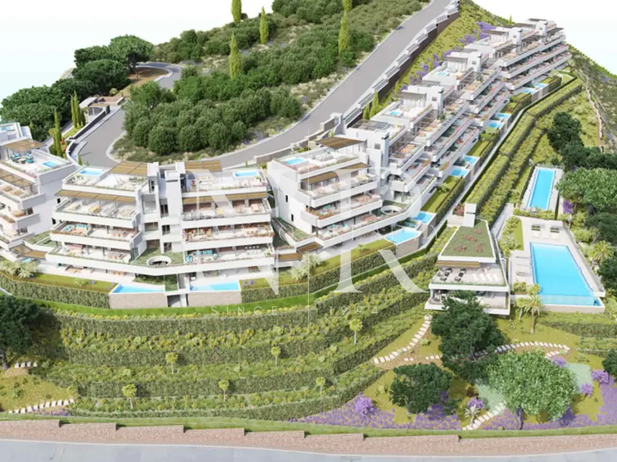 Newly built flat in Benahavís with panoramic views in gated community for sale