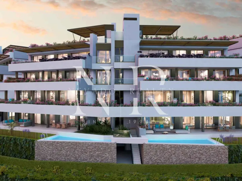 Newly built flat in Benahavís with panoramic views in gated community for sale