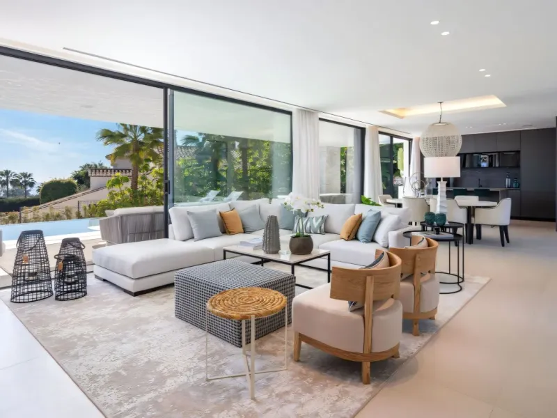 New 5 bedroom villa for sale close to the beach in Carib Playa, East Marbella on the Costa del Sol