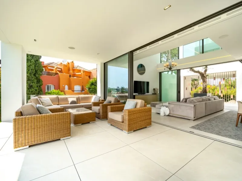 4 bedroom semi detached villa with private rooftop pool, Marbella Golf Valley, Nueva Andalucia