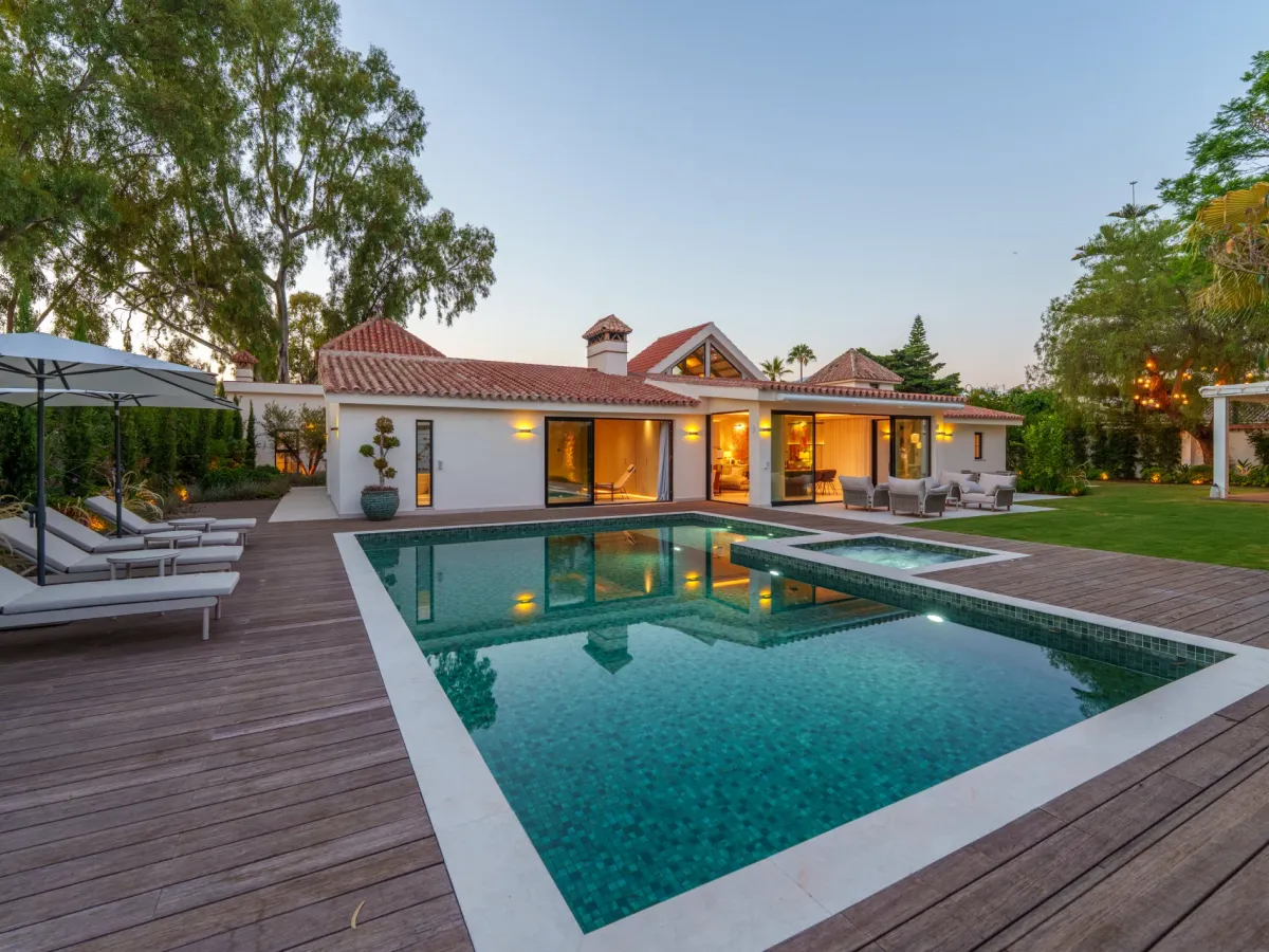 Bali style modern villa for sale in Puerto Banus Marbella