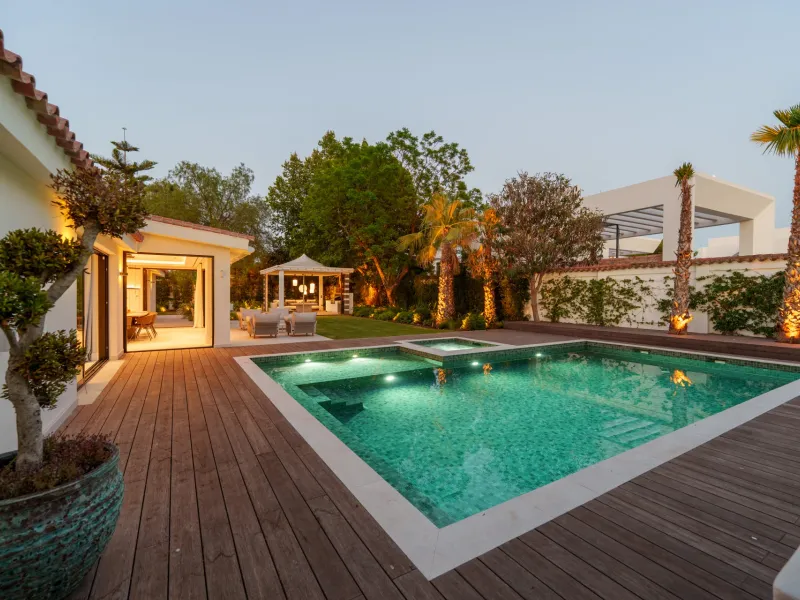 Bali style modern villa for sale in Puerto Banus Marbella