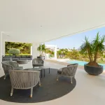 Frontline golf luxury villa for sale in Nueva Andalucia, Marbella with private gym 7