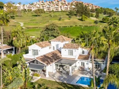 Classic villa with contemporary touches on the front line of Los Naranjos Golf Course