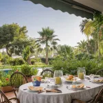 Charming family villa with sea and mountain views, lush garden and serene poolside next to Marbella town 3