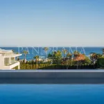 Charming family villa with sea and mountain views, lush garden and serene poolside next to Marbella town 5