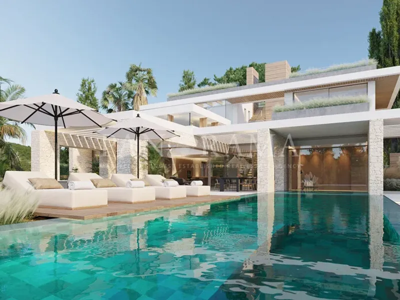 Modern and sleek villa in a gated community in Nueva Andalucía