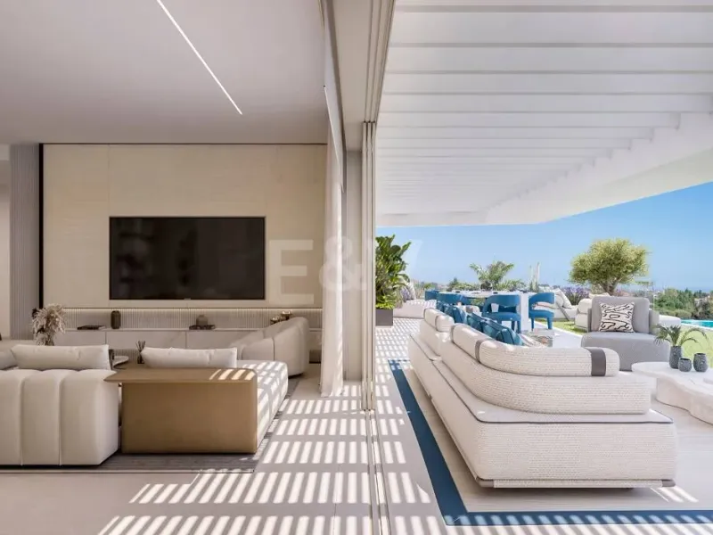 Garden Apartment with Panoramic Sea and Mountain Views in a Luxury Urbanization