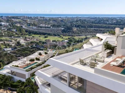 New-Build Penthouse with Sea-View Terraces, Private Rooftop Leisure Level and Resort-Style Facilities