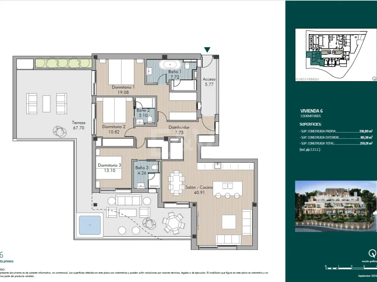 Luxury Middle-Floor Apartment with Plunge Pool and Panoramic Terrace