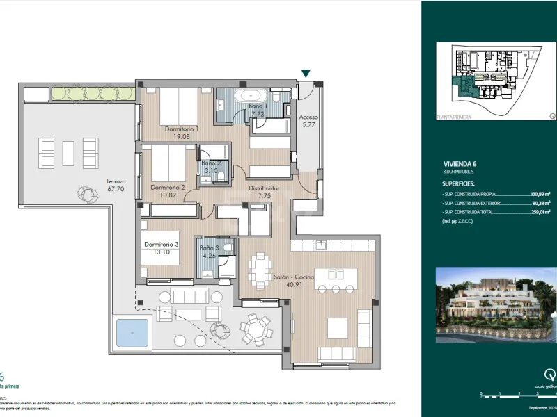 Luxury Middle-Floor Apartment with Plunge Pool and Panoramic Terrace