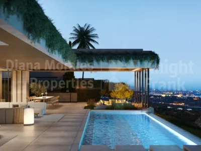 Benahavis, Five-bedroom villa with unparalleled views of Marbella and the sea