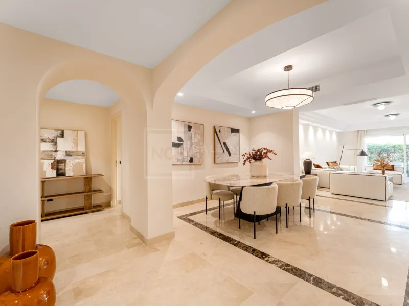 Elegant 3-Bedroom Garden Apartment in Sierra Blanca with Pools and 24h Security