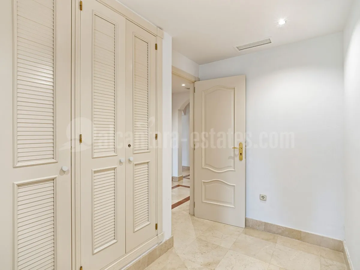 Elegant two-bedroom, beachfront apartment, located in the prestigious Jardin del Mediterráneo, Golden Mile Marbella