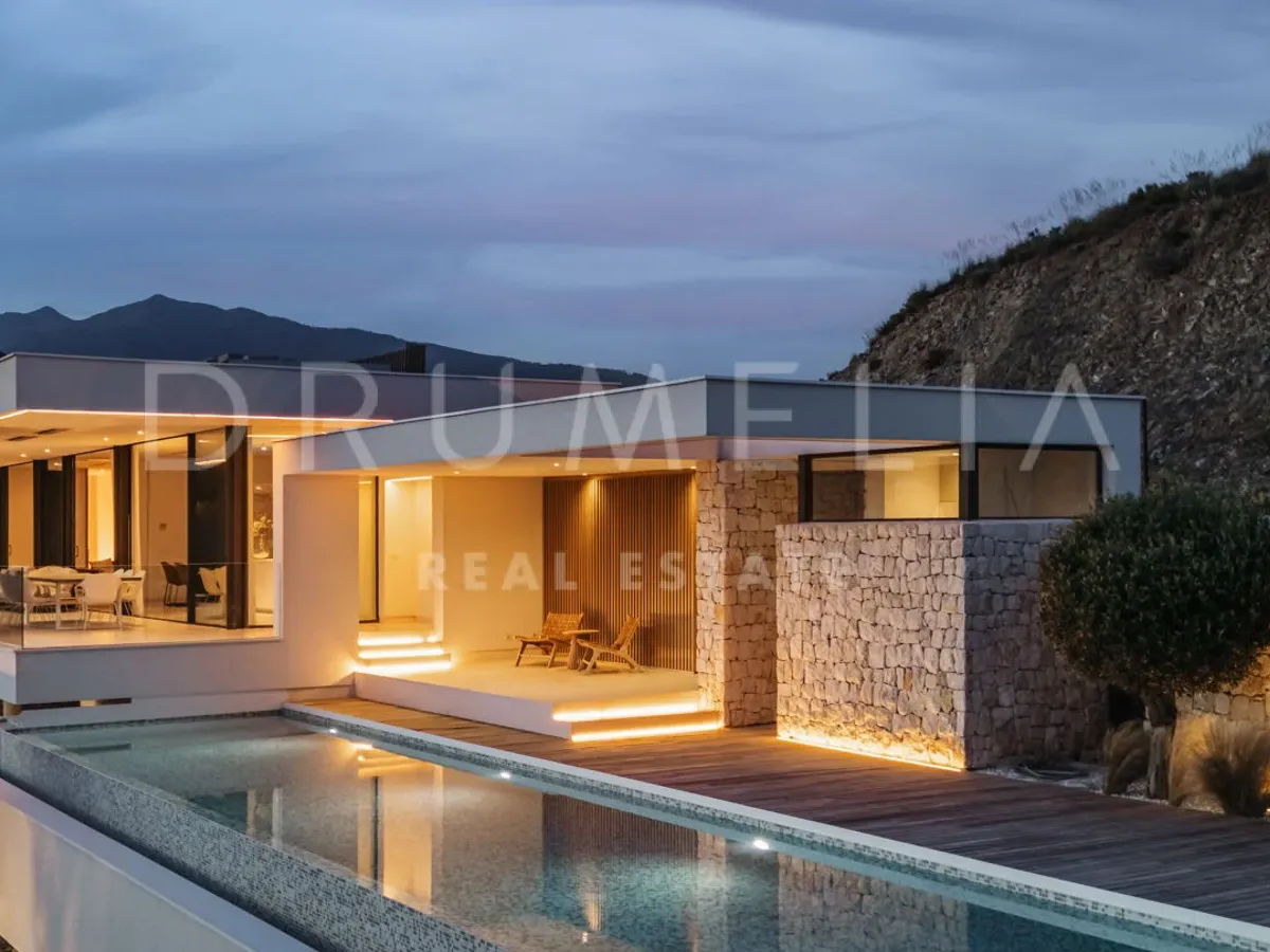 Eight O Three -Exquisite modern luxury villa with panoramic views in high-end Marbella Club Golf Resort, Benahavis