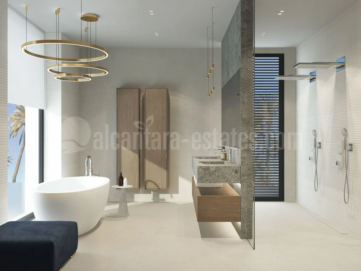 Plot and Project for contemporary villa of 1146 square metres built area in Puerto Banus´ best location