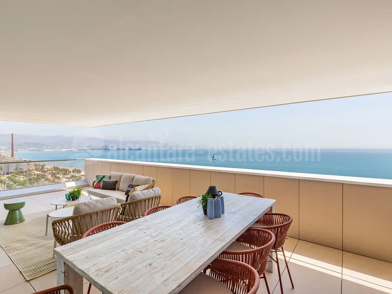 Apartment with incredible views for sale in Malaga Towers