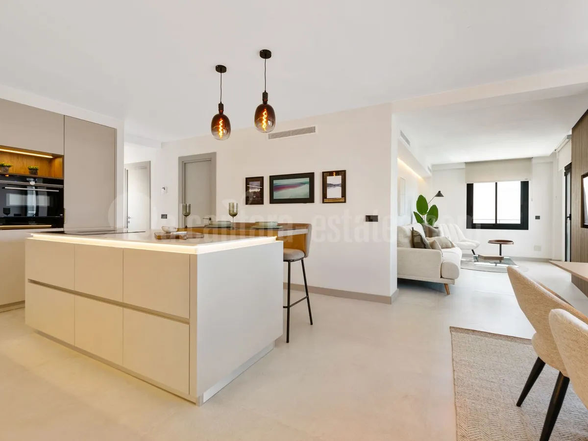 Fully renovated penthouse apartment with fantastic sea views in centre of San Pedro de Alcantara