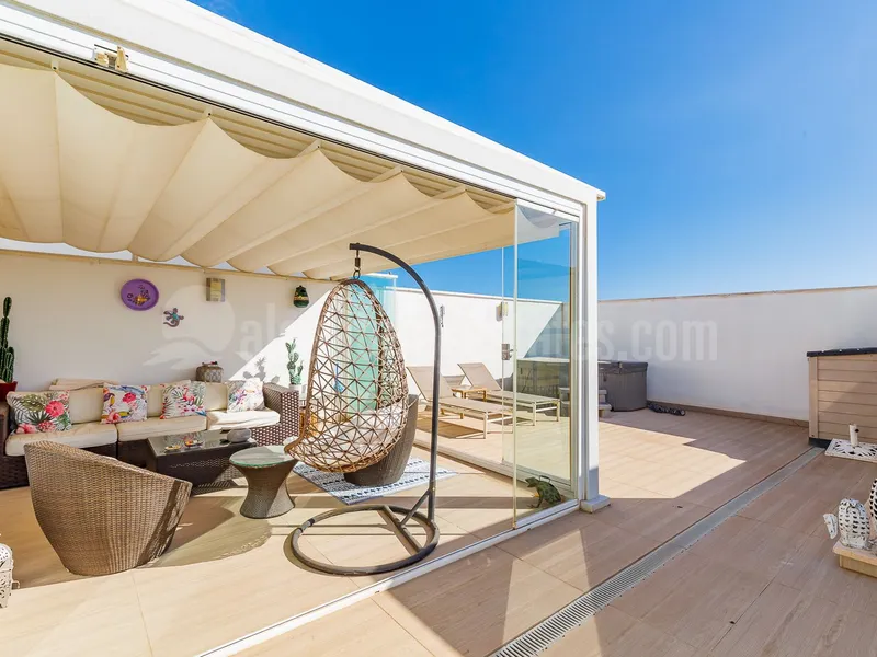 Penthouse with solarium on San Pedro Beach