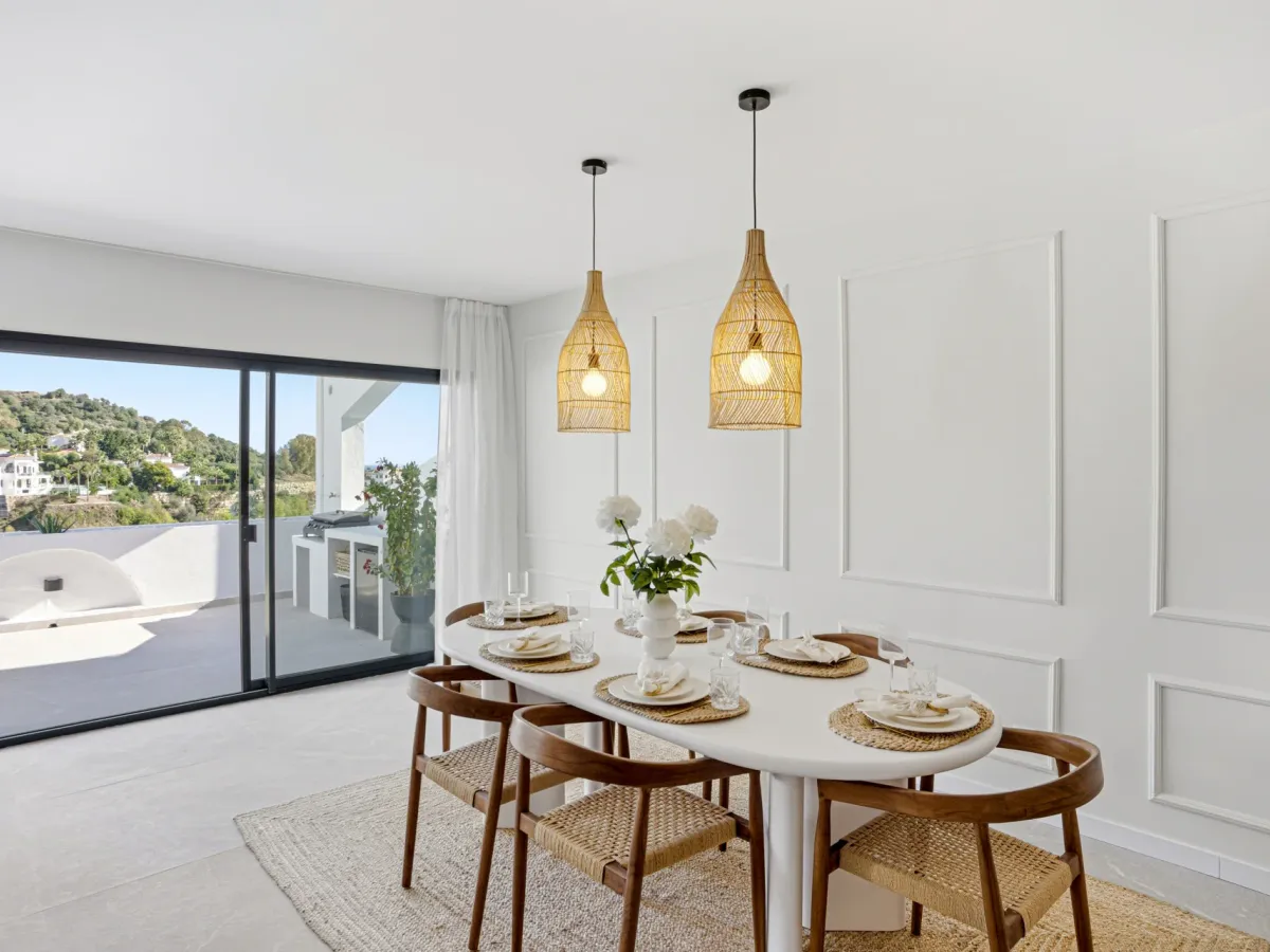 Impeccably refurbished, elevated south east facing ground-floor apartment located in the prestigious La Quinta Golf, Benahavis