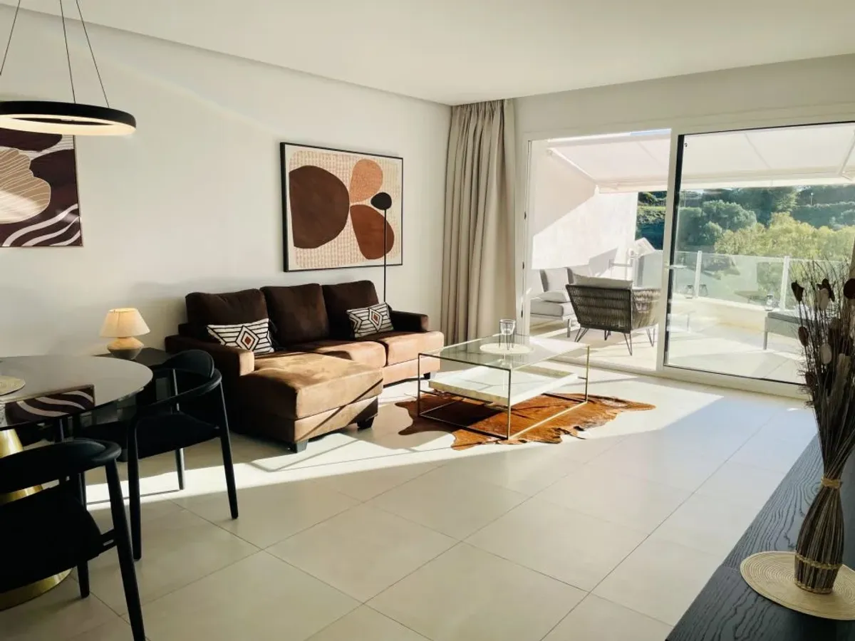 Rare opportunity in recent built ELEMENTS – Altos de Los Monteros. Fully furnished apartment with sea views!