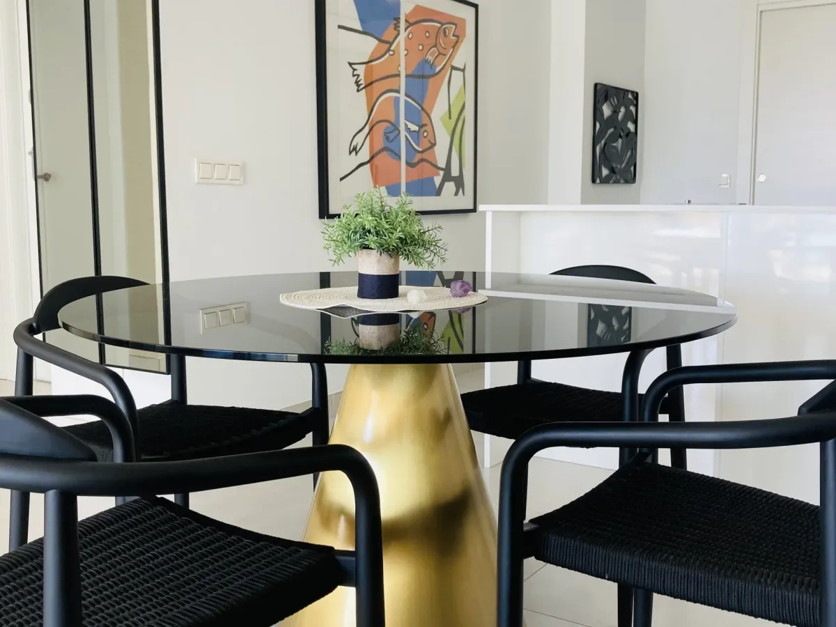 Rare opportunity in recent built ELEMENTS – Altos de Los Monteros. Fully furnished apartment with sea views!