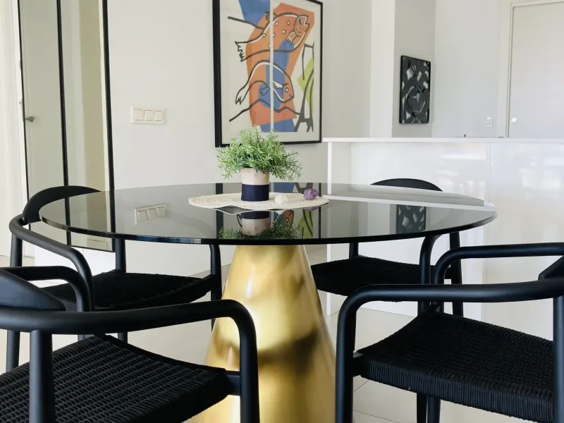 Rare opportunity in recent built ELEMENTS – Altos de Los Monteros. Fully furnished apartment with sea views!