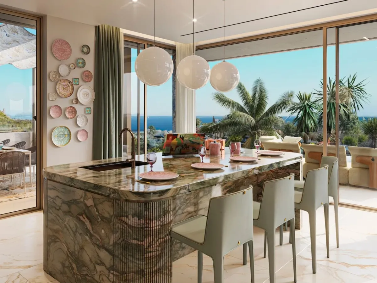 An iconic custom residence featuring Versace home design in Ocho de Oro, Marbella