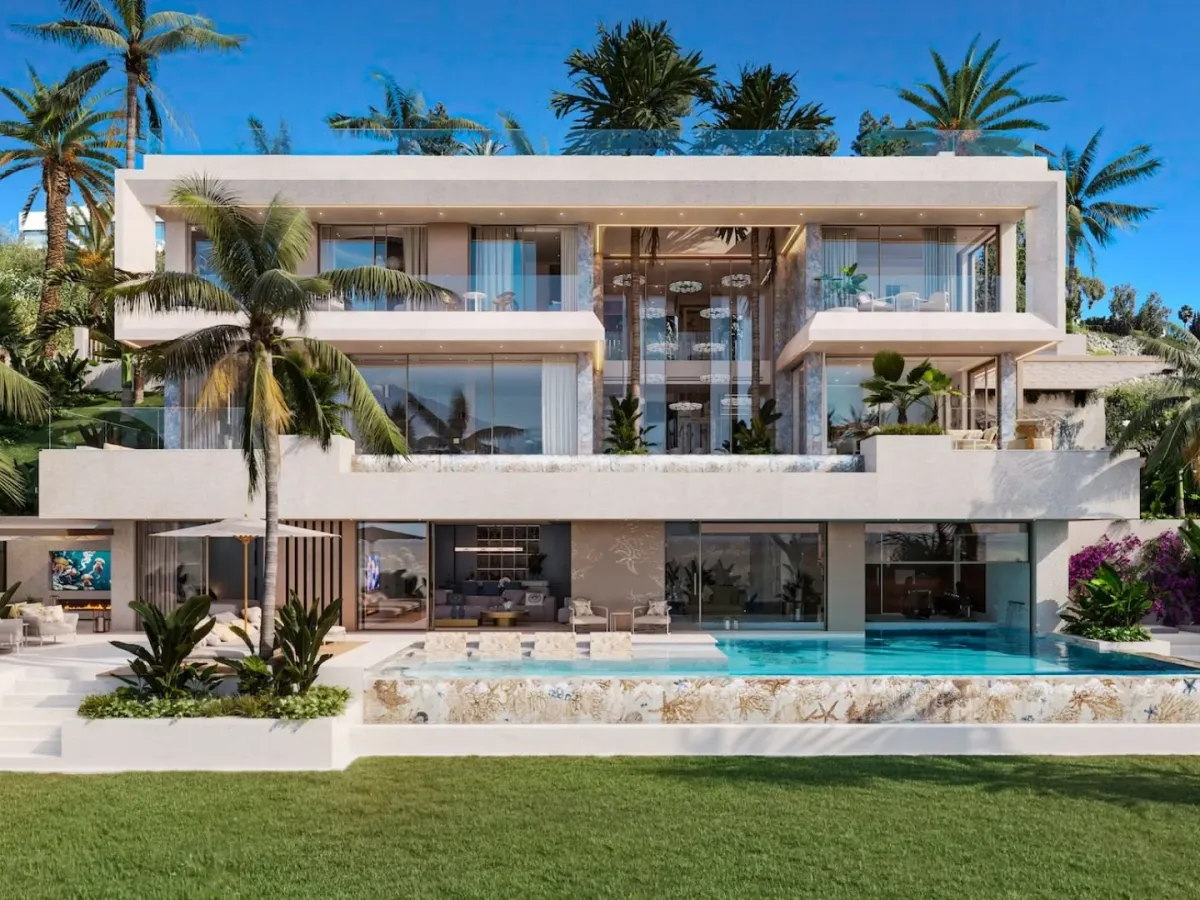 An iconic custom residence featuring Versace home design in Ocho de Oro, Marbella