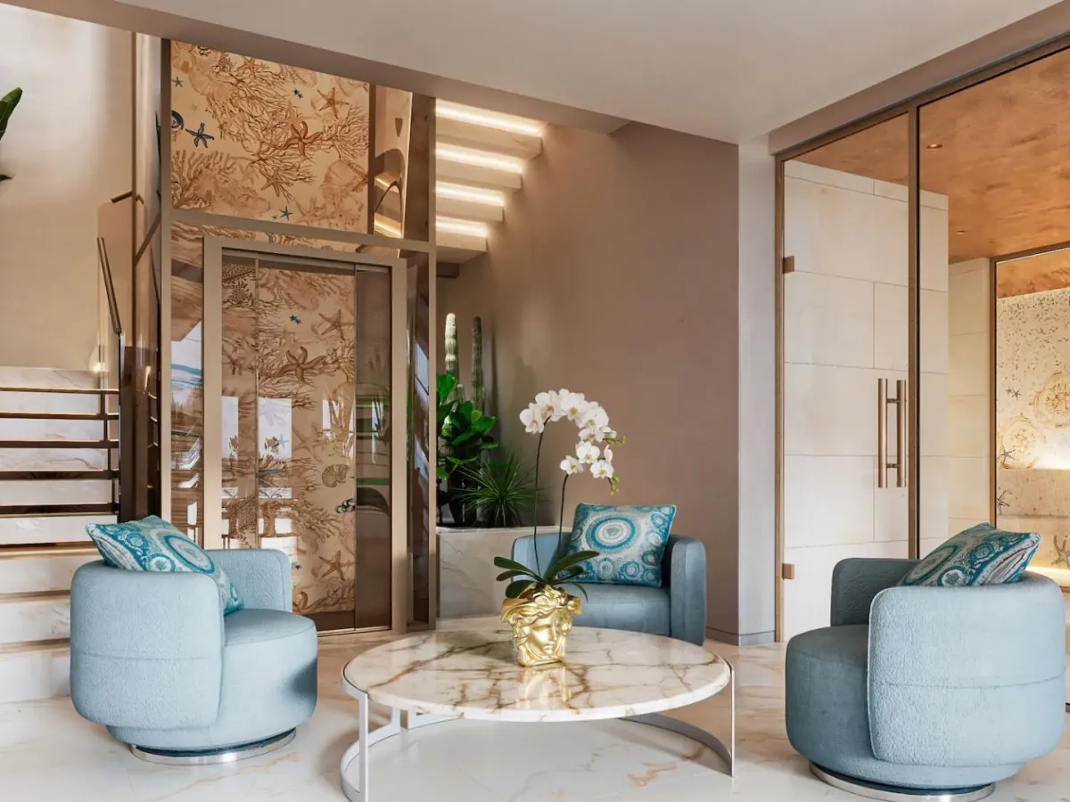 An iconic custom residence featuring Versace home design in Ocho de Oro, Marbella