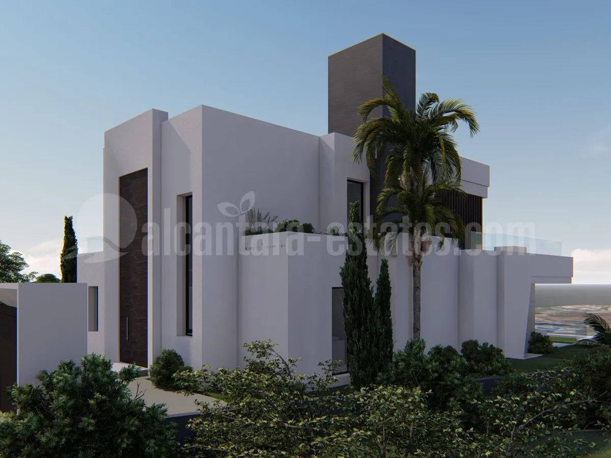 Off-plan contemporary minimalist villa, 1146 m2 built area, walking distance to Puerto Banus, unbeatable location